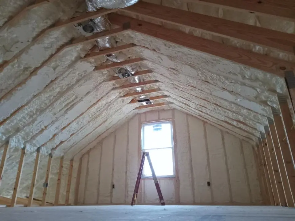 Spray foam roofing application for Crawl Space Insulation project in McLendon-Chisholm